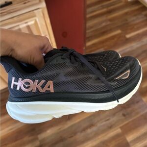 HOKA rose gold women’s shoes